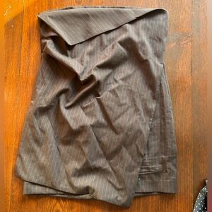 ZARA strapless mini pinstripe dress NWOT